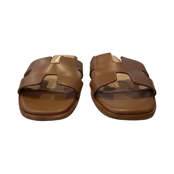 Steve Madden Hadyn Cognac Leather Sandals - Picture 3 of 5
